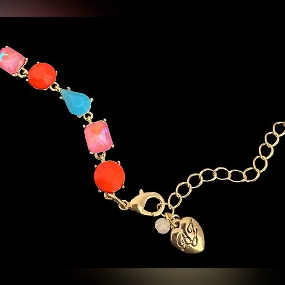 New BETSEY Johnson Back To School Collar Necklace Pencil & Mixed Stone - Picture 7 of 16